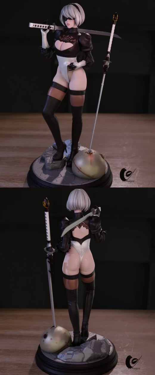 2B — NieR: Automata 3D model