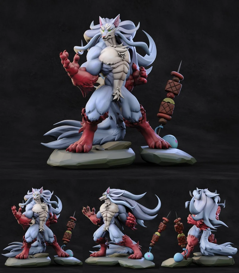 Anthro Fenrir — Norse Mythology 3D model