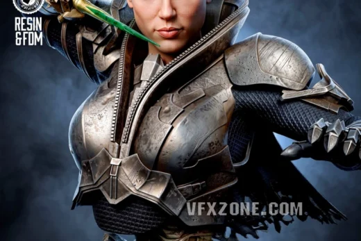 Faora-Ul Bust — DC Comics 3D model
