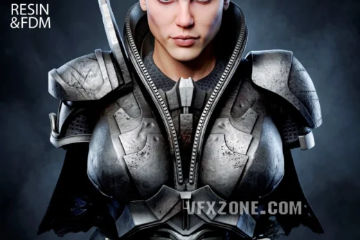 Faora-Ul Portrait Bust — DC Comics 3D model