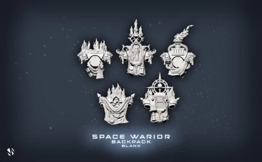 Black Templar Backpacks / Power Packs — Warhammer 40,000 3D model