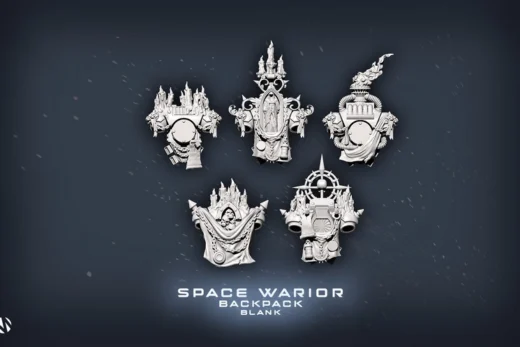 Black Templar Backpacks / Power Packs — Warhammer 40,000 3D model