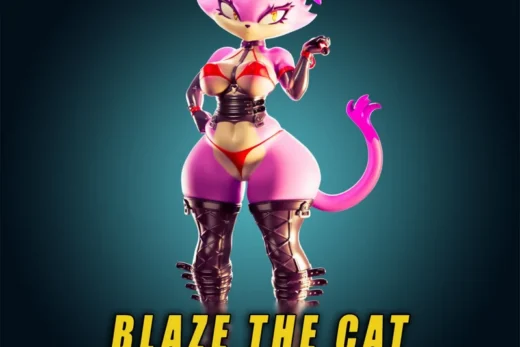 Blaze the Cat — Sonic the Hedgehog 3D model