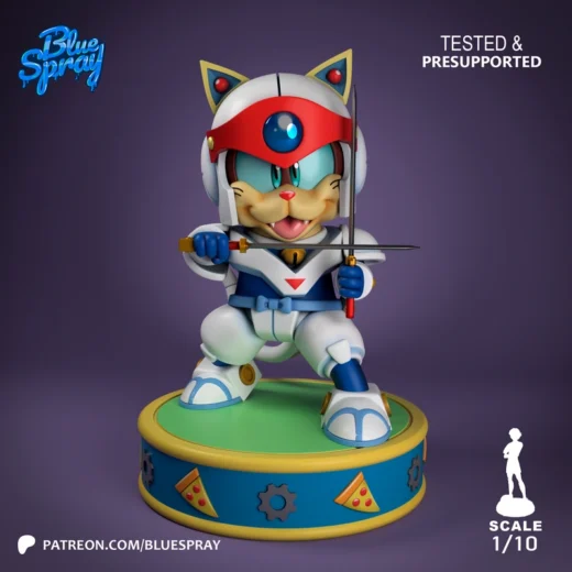 Yattarou — Samurai Pizza Cats 3D model