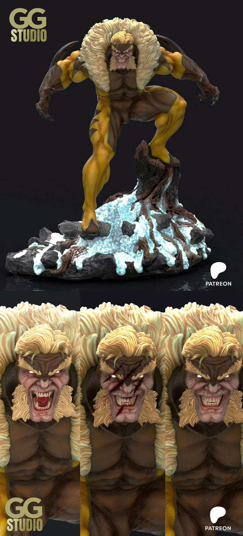 Sabretooth — Marvel 3D model