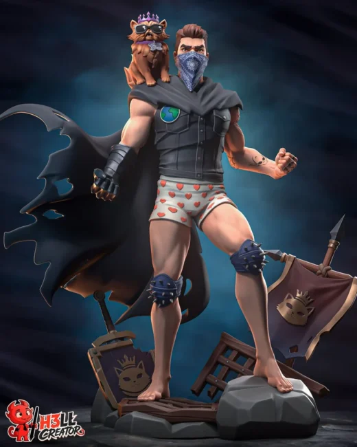 Carl and Princess Donut — Dungeon Crawler Carl 3D model