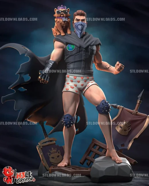 Carl and Princess Donut — Dungeon Crawler Carl 3D model