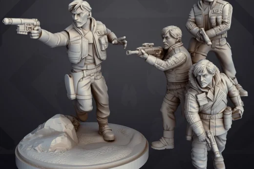 Cassian Andor — Star Wars 3D model