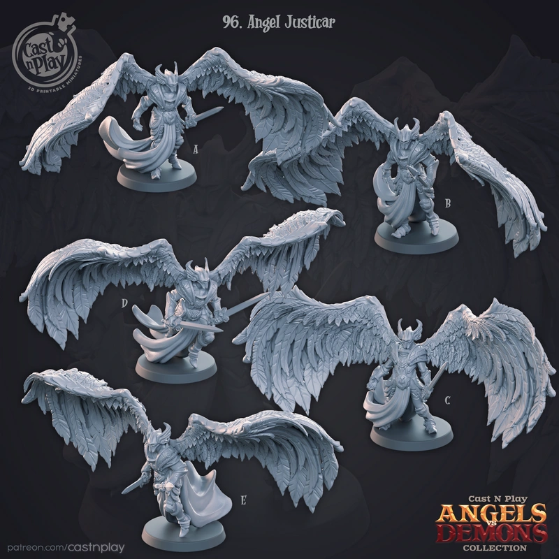 Angels Justicars — Fantasy 3D model