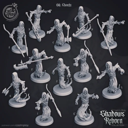 Ghosts — Fantasy 3D model