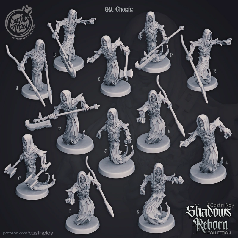 Ghosts — Fantasy 3D model