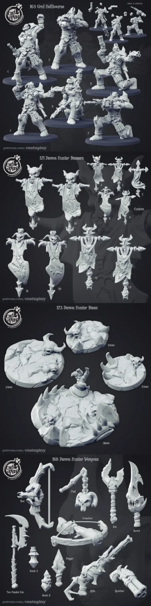 Grul Hellbourne — Fantasy 3D model