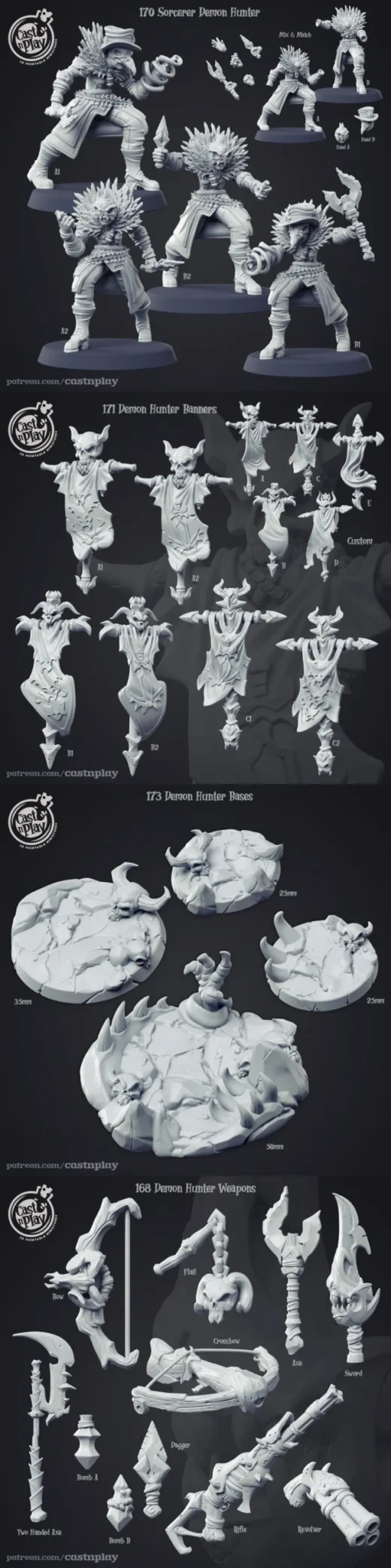 The Sorcerer Demon Hunter — Fantasy 3D model