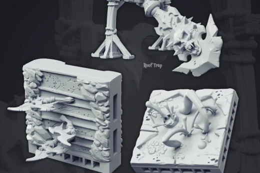 Volcano Traps — Tabletop 3D model