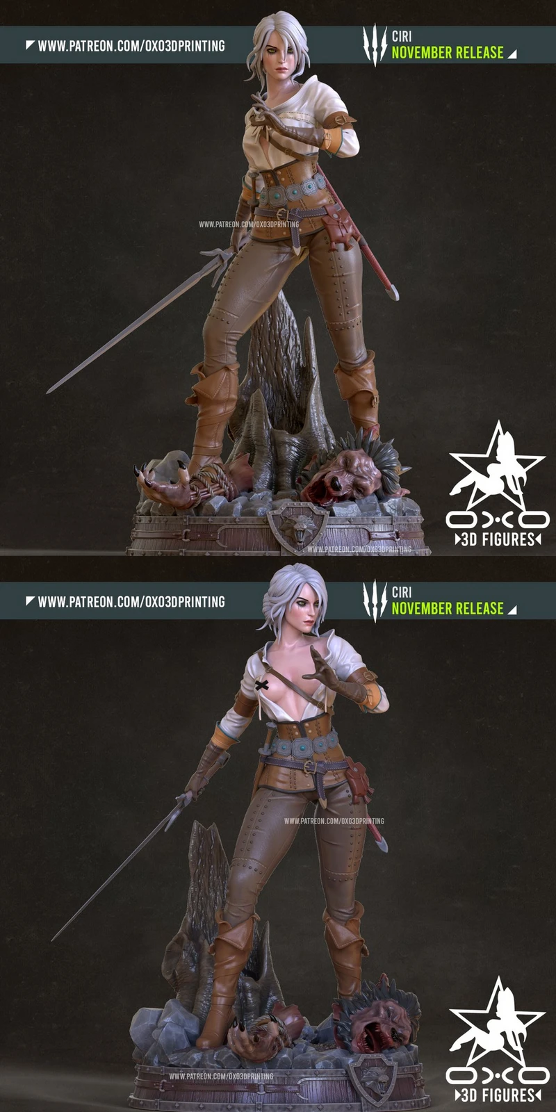 Ciri — The Witcher 3D model