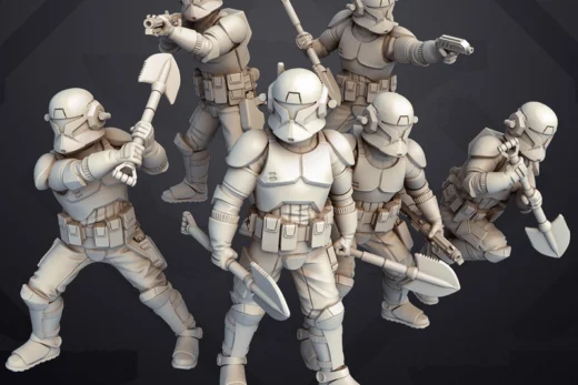 Clone Trench Troopers Honnid — Star Wars 3D model
