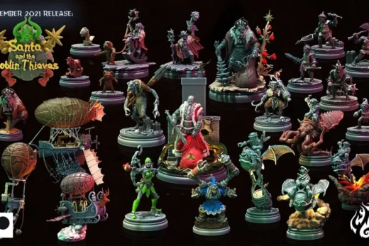 Santa and the Goblin Thieves — Original Fantasy 3D model