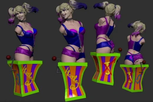 Harley Quinn Bust — DC Comics 3D model