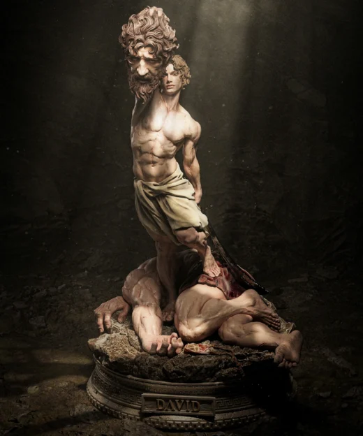 David vs Goliath — Biblical 3D model