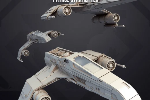 E-Wing Escort Starfighter — Star Wars 3D model