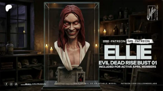 Ellie Bust — Evil Dead Rise 3D model