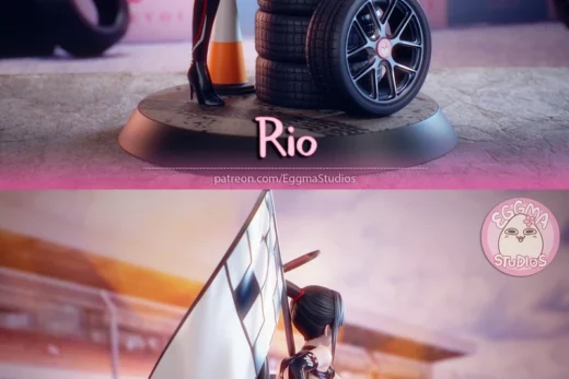 Racing Rio — Original Character 3D model