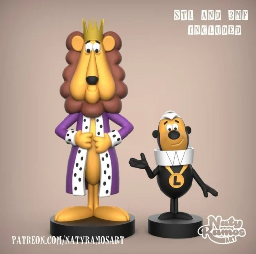 King Leonardo and Odie — King Leonardo and His Short Subjects 3D model