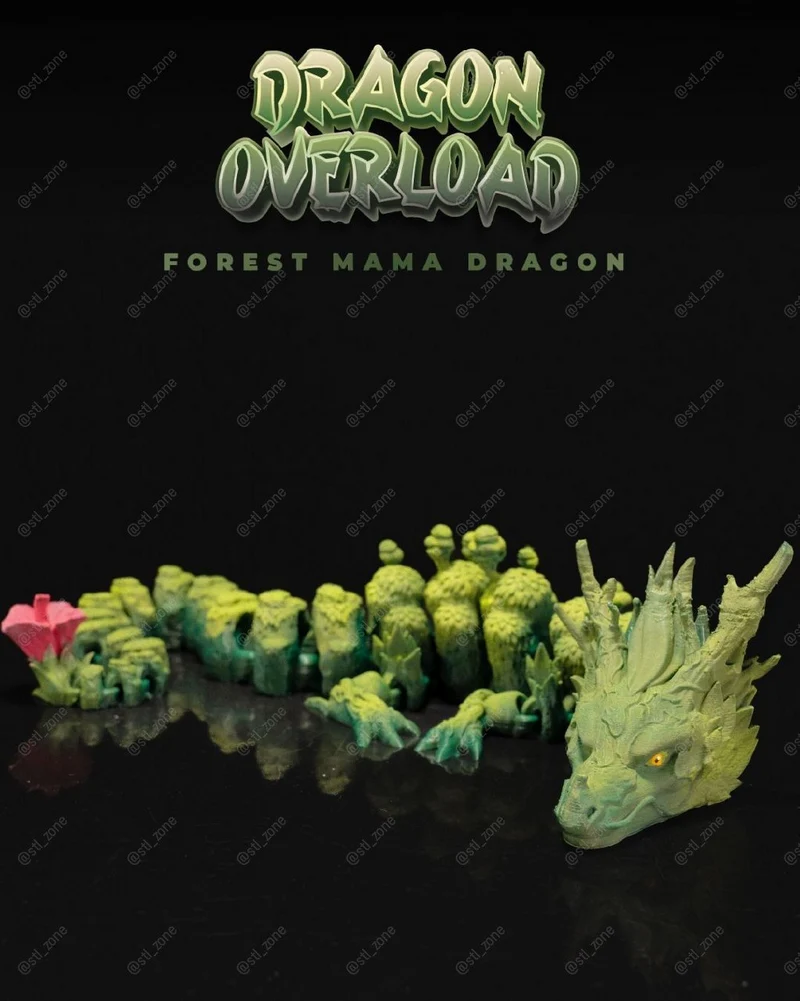 Elder Forest Dragon — Original Fantasy 3D model