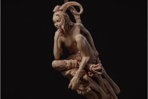 Eshvara the Cursed Faun — Original Fantasy 3D model