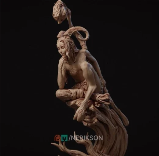 Eshvara the Cursed Faun — Original Fantasy 3D model