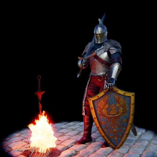 Faraam Knight — Dark Souls 3D model