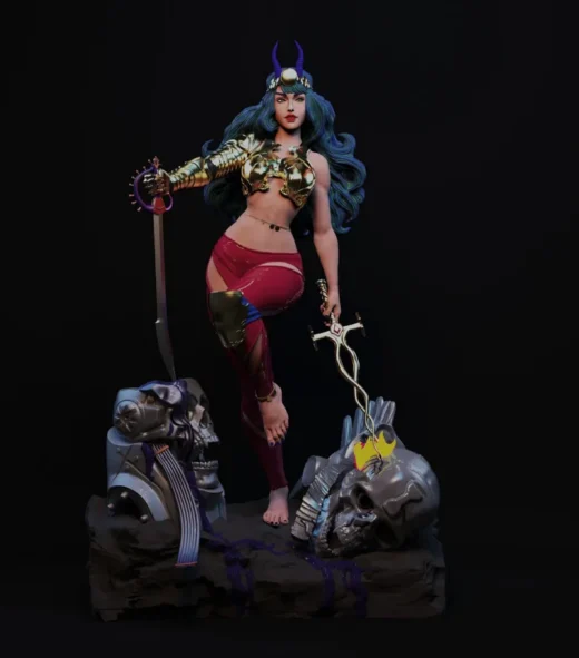 White Sorceress — Fantasy 3D model