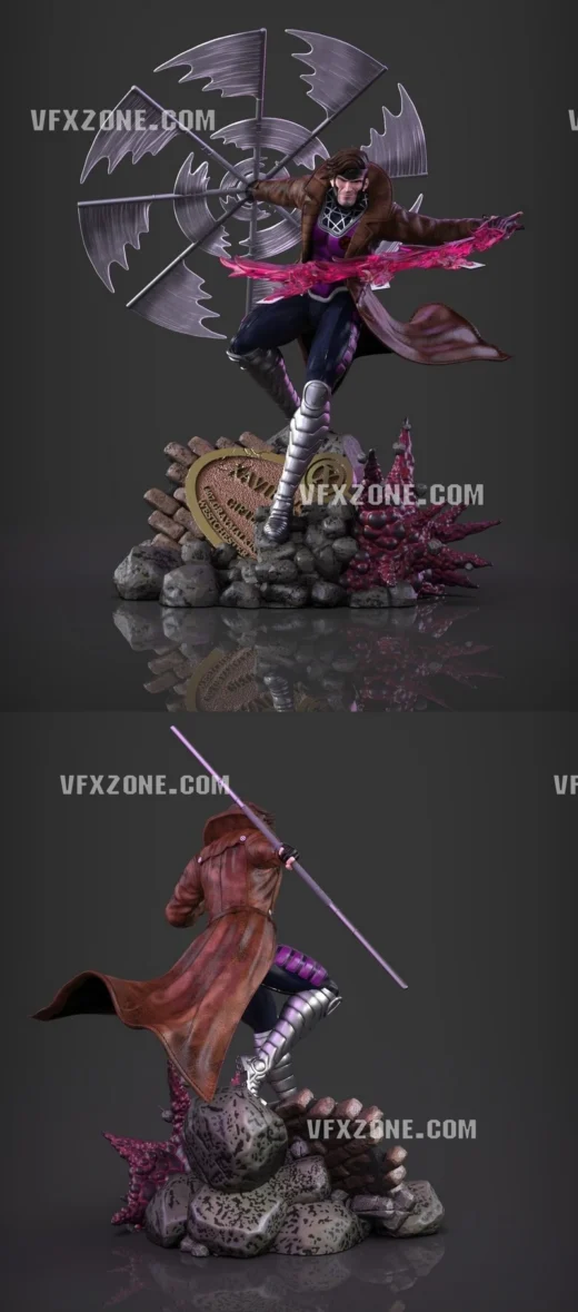 Gambit Diorama — Marvel 3D model