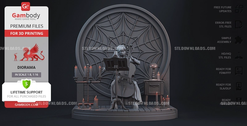 Wednesday Diorama — Wednesday 3D model