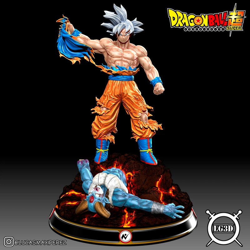 Goku Ultra Instinct vs Moro — Dragon Ball Super 3D model