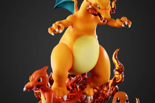 Charmander Evolution — Pokémon 3D model