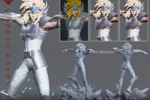Hyoga de Cisne — Saint Seiya 3D model