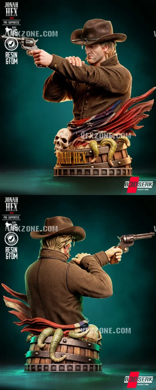 Jonah Hex Bust — DC Comics 3D model