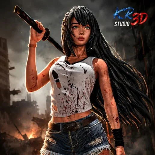 Yui Mikuno — Ashes of the Capital 3D model