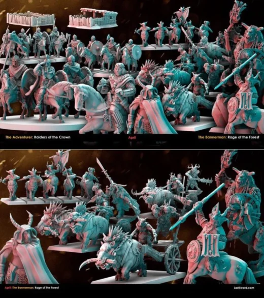 Last Sword Miniatures April 2026 — Original Fantasy 3D model