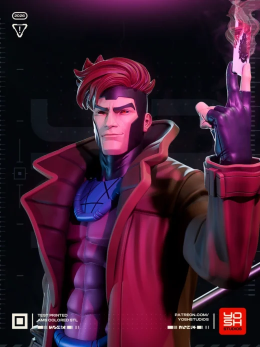 Gambit Life Size — Marvel 3D model