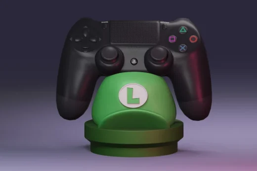 Luigi Cap Joystick Holder — Super Mario 3D model