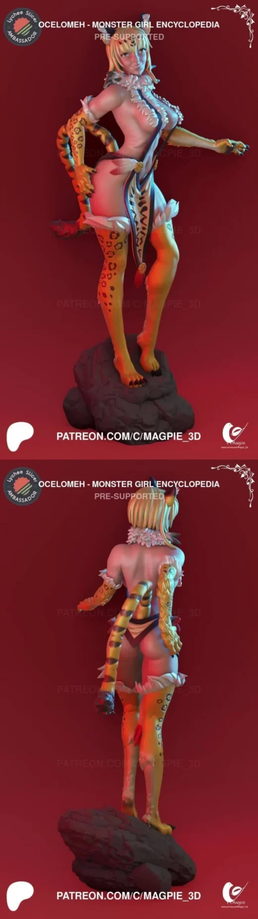 Ocelomeh — Monster Girl Encyclopedia 3D model