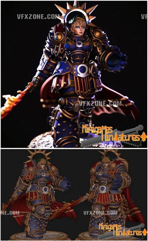 High Praetorian Rubelia — Original Sci-Fi 3D model