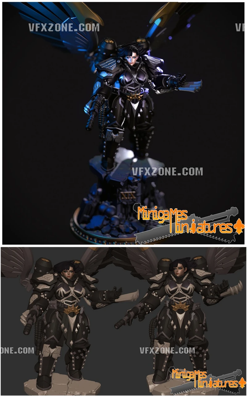Nevermore Maiden — Original Fantasy 3D model