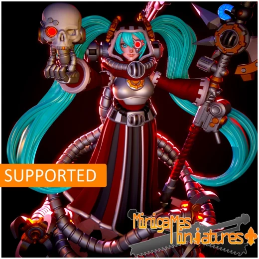 Miku Techpriestess — Vocaloid / Warhammer 40,000 3D model