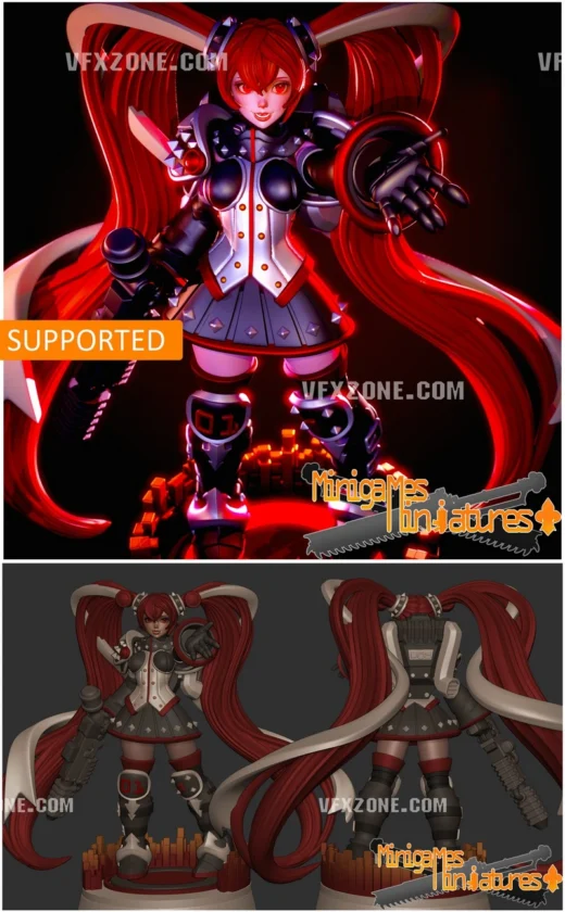 Vocaloid Sister — Vocaloid 3D model