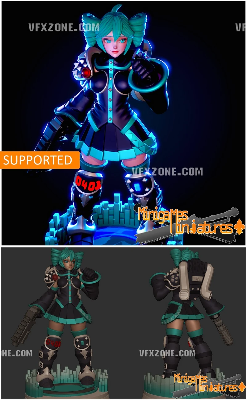 Vocaloid Sister — Vocaloid 3D model