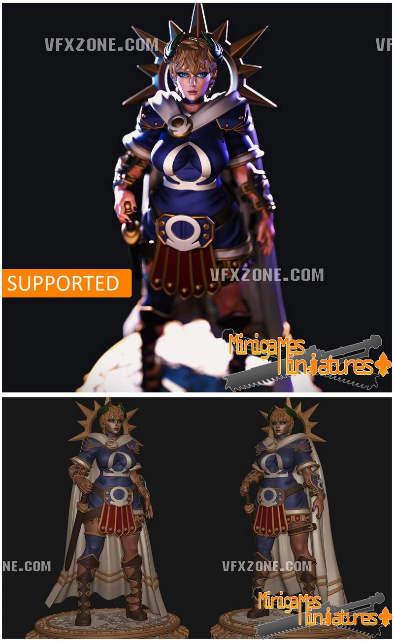 High Praetorian Rubelia Casual — Original Sci-Fi 3D model