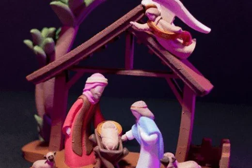 Minimalist Nativity Set — Biblical 3D model